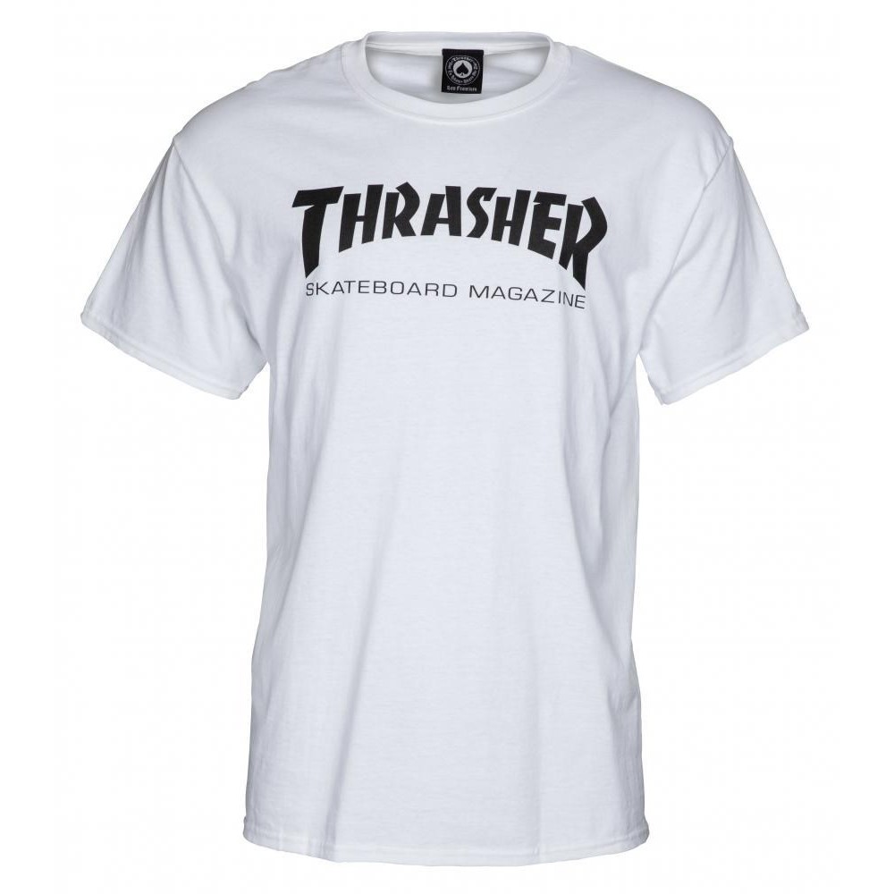 Thrasher Skate Mag S/S T-Shirt - White - Decked Out